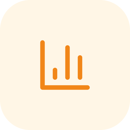 tuile-visualiser | Datacend Eye icon indicating visibility or view (orange on beige background)